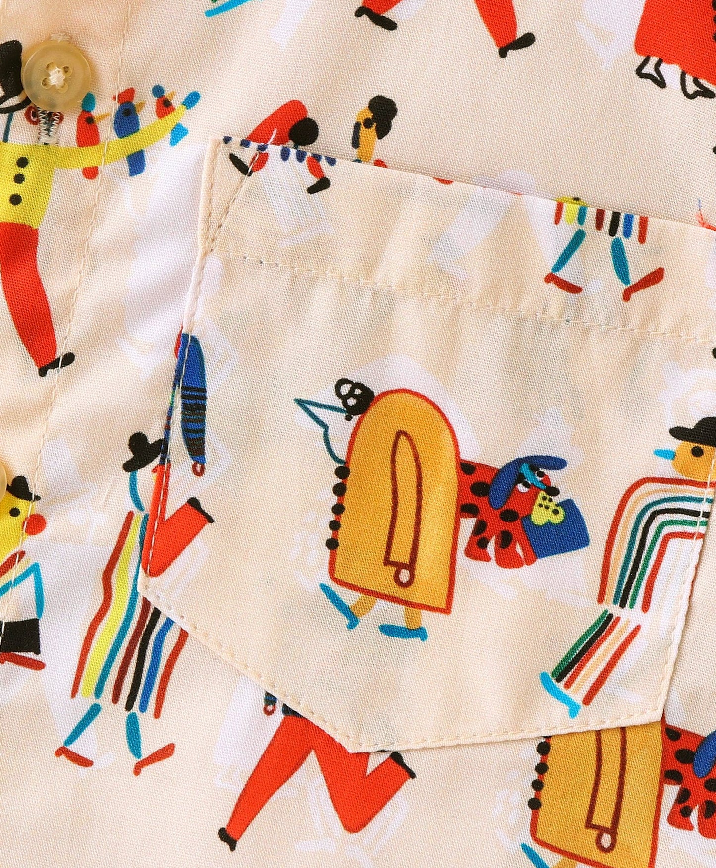 Dapper Dudes Half Sleeves Printed Shirt With Shorts - Fawn
