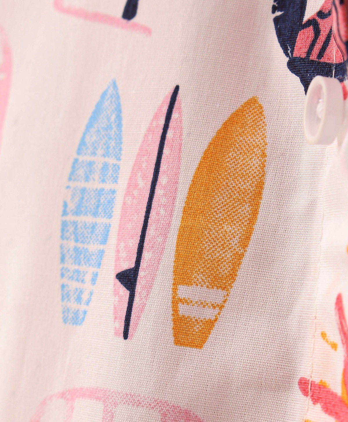 Dapper Dudes Half Sleeves Beach Print Shirt With Attached Tee - Pink