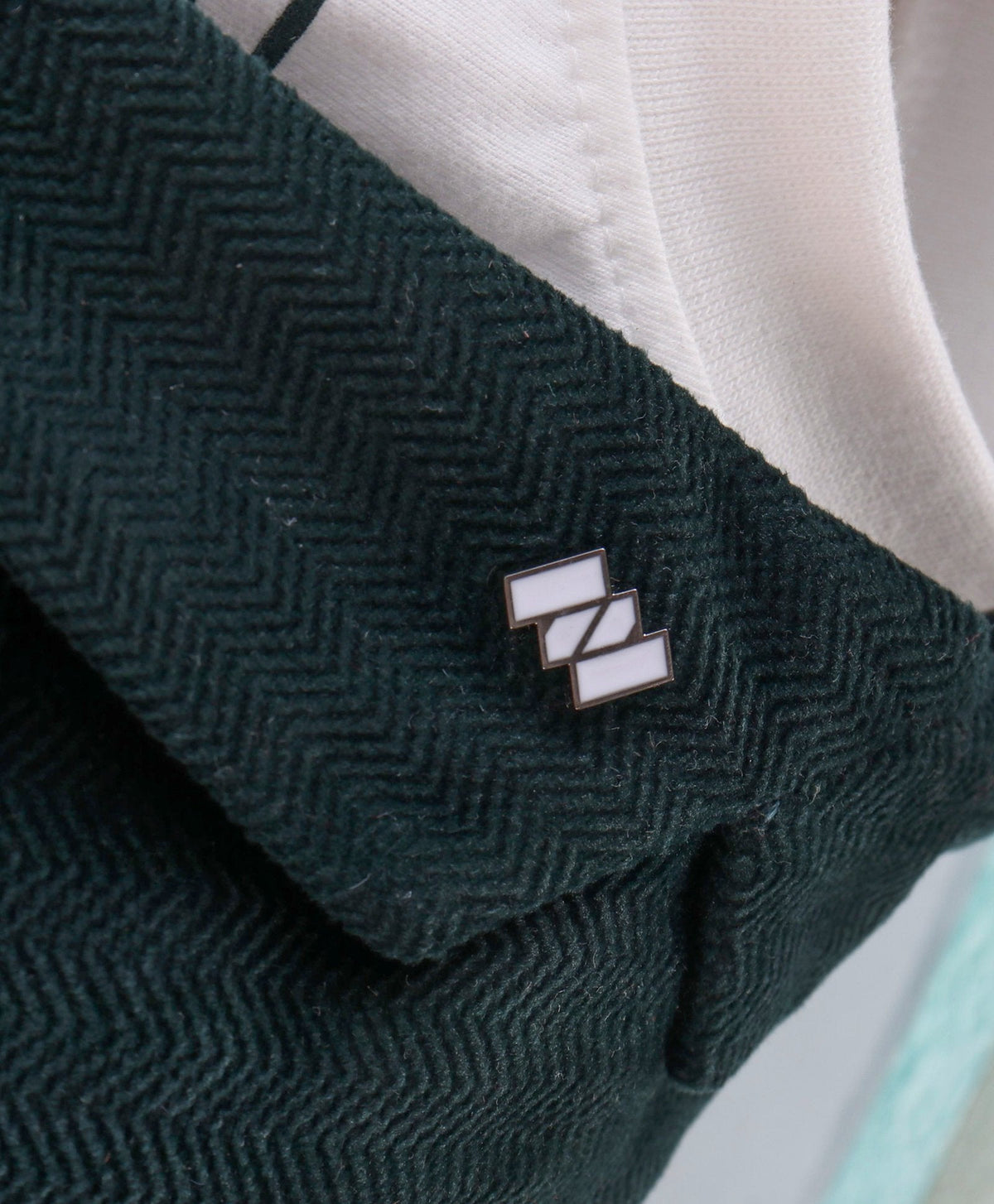 Dapper Dudes Full Sleeves Blazer With Printed Tee & Bottom - D.Green