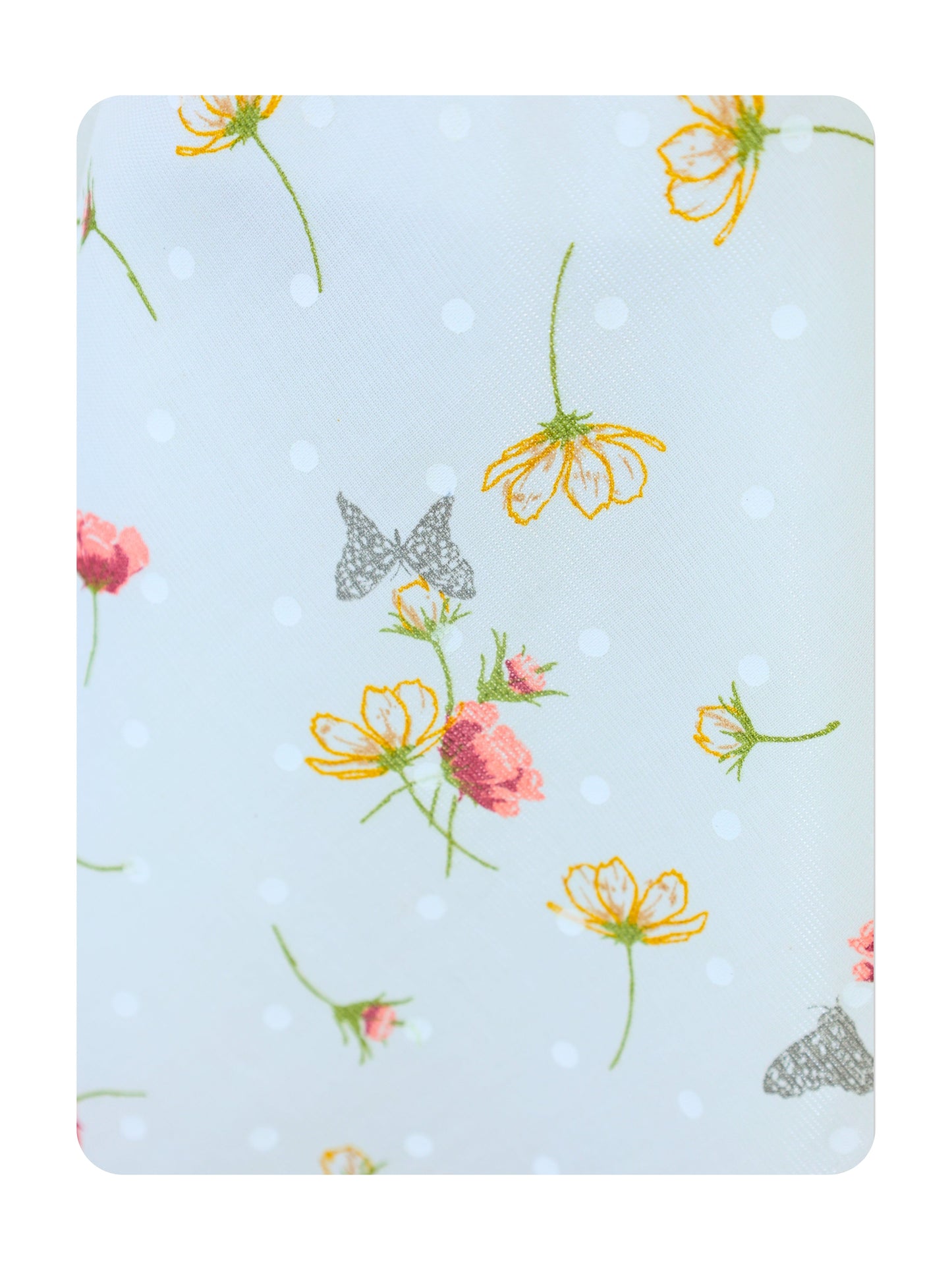 Enfance Floral Printed Dress With Short Sleeves Butterfly Embellishments - Brown