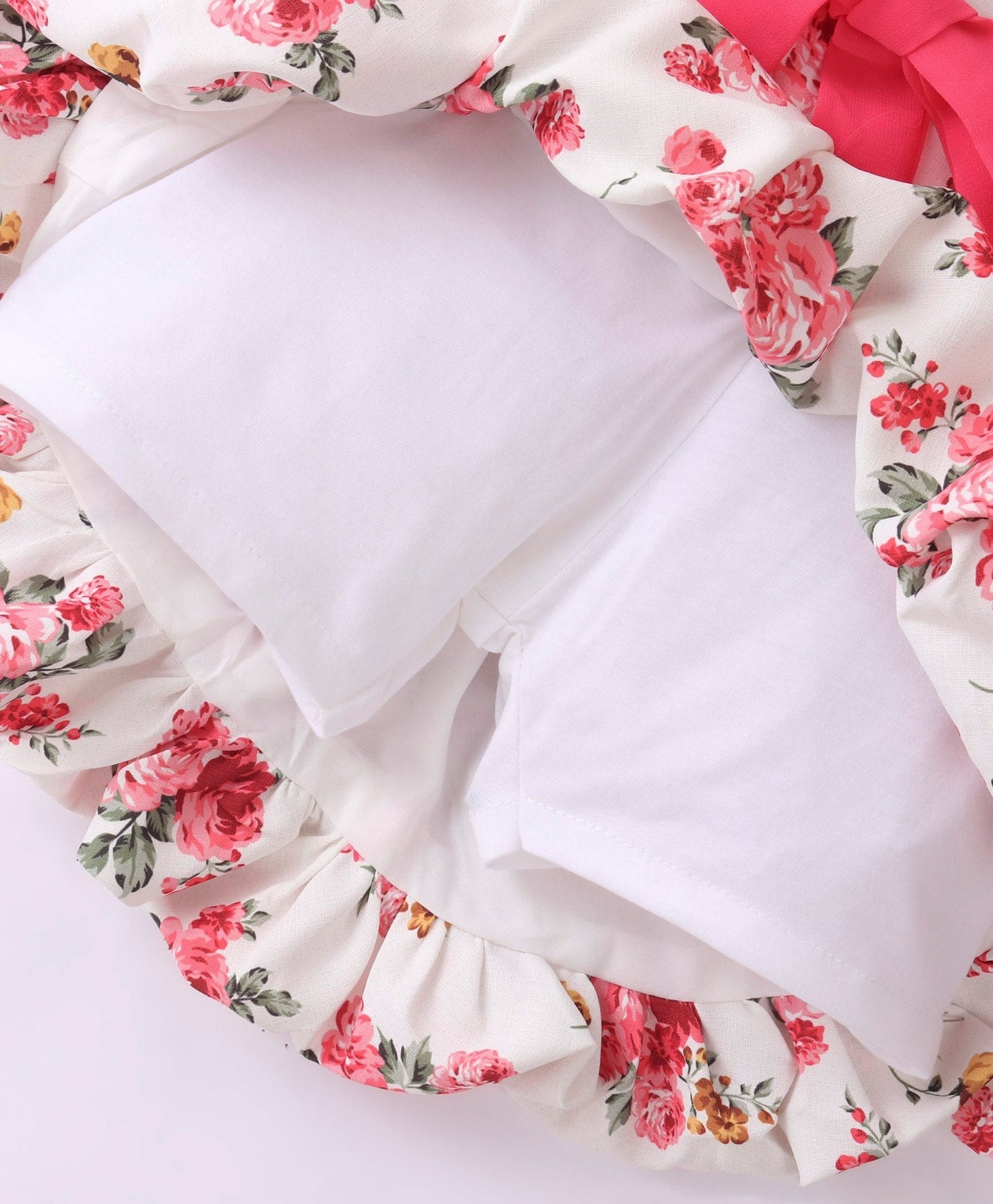 Enfance Core Bell Sleeves Top With Printed Skirt-Gajari