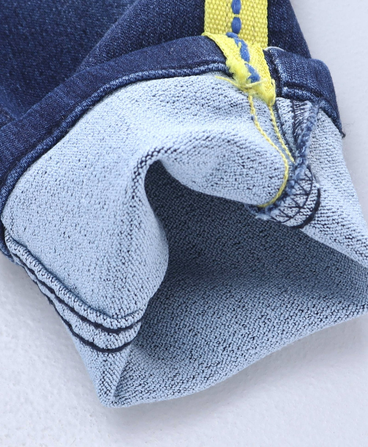 Enfance Full Length Star Patch Jeans -D.Blue