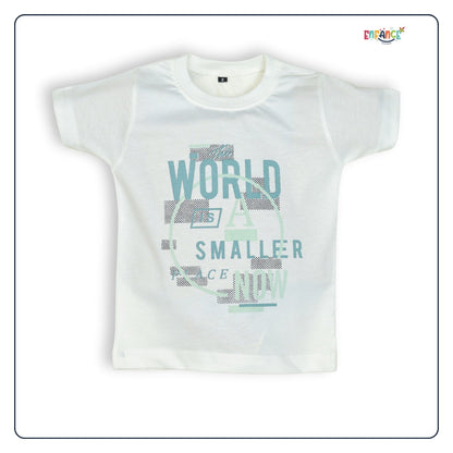 Dapper Dudes Half Sleeves Alphabet Printed Shirt With Coordinating Shorts & Tee - Grey