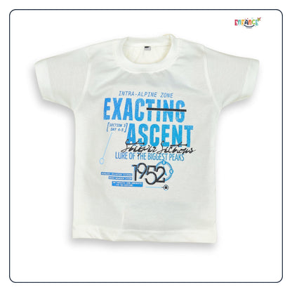 Dapper Dudes Half Sleeves Allover Alphabet Printed Shirt With Coordinating Shorts & Tee - Blue