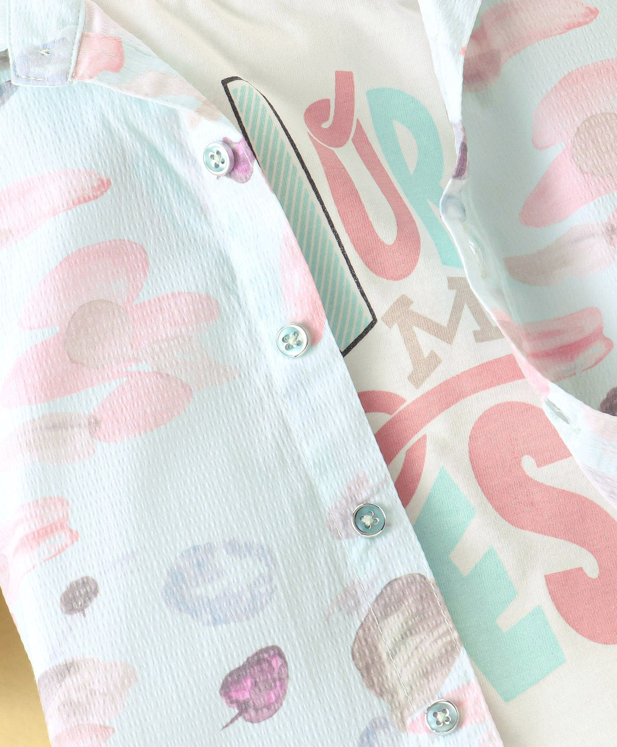 Dapper Dudes Full Sleeves Printed Shirt With Tee & Bottom - Pista