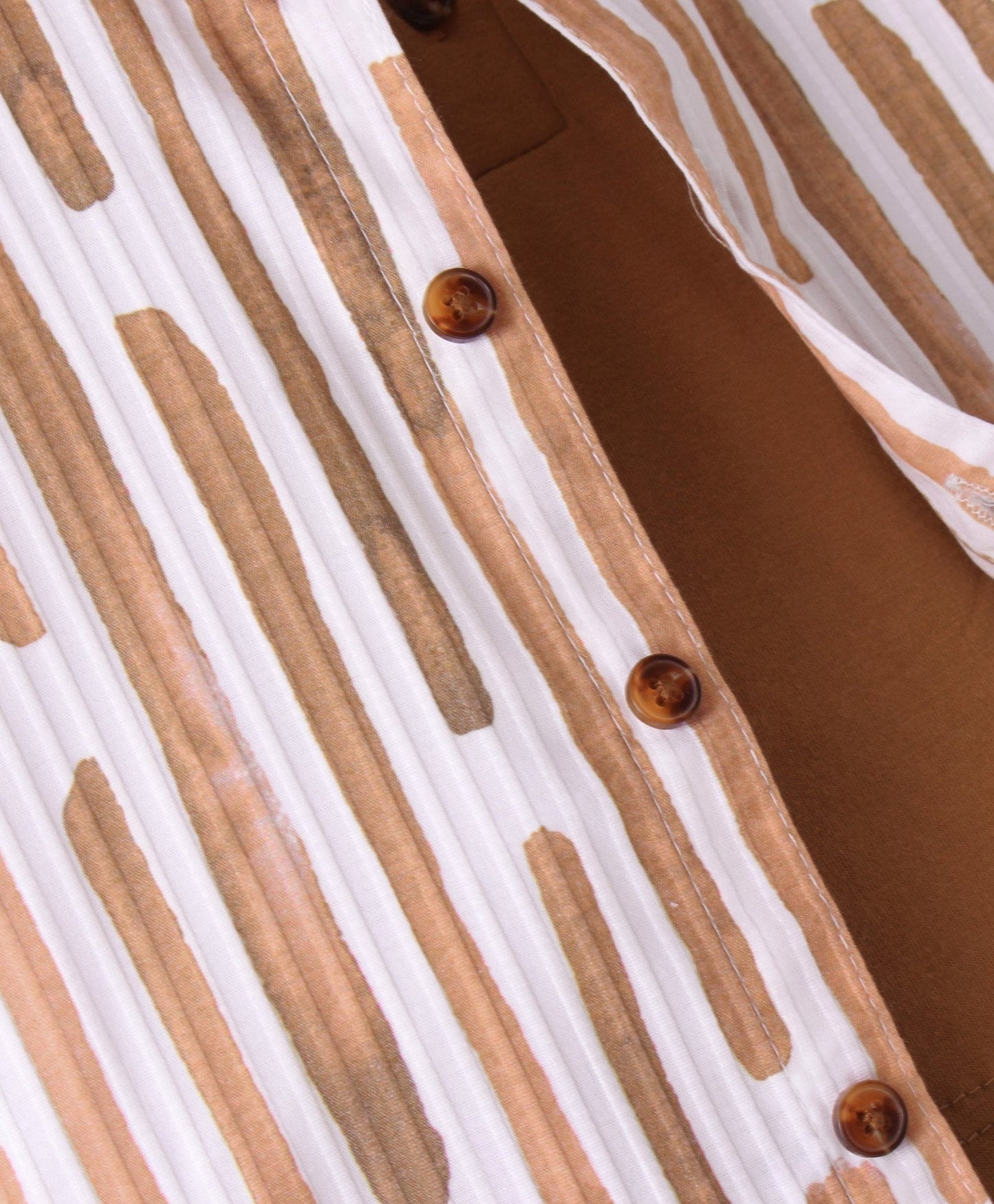 Dapper Dudes Full Sleeves Printed Shirt With Attached Tee - Mustard