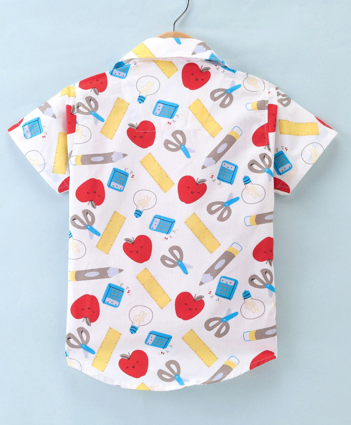 Dapper Dudes Half Sleeves Multi Print Shirt With Attached Tee - Red
