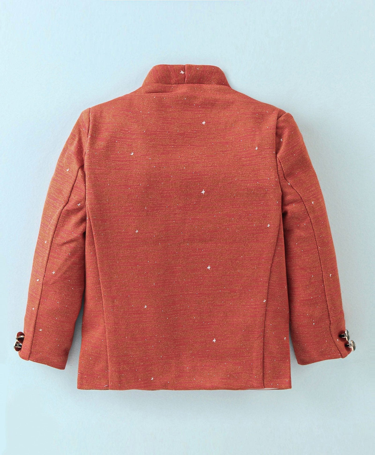 Dapper Dudes Full Sleeves Blazer With Printed Tee - Orange