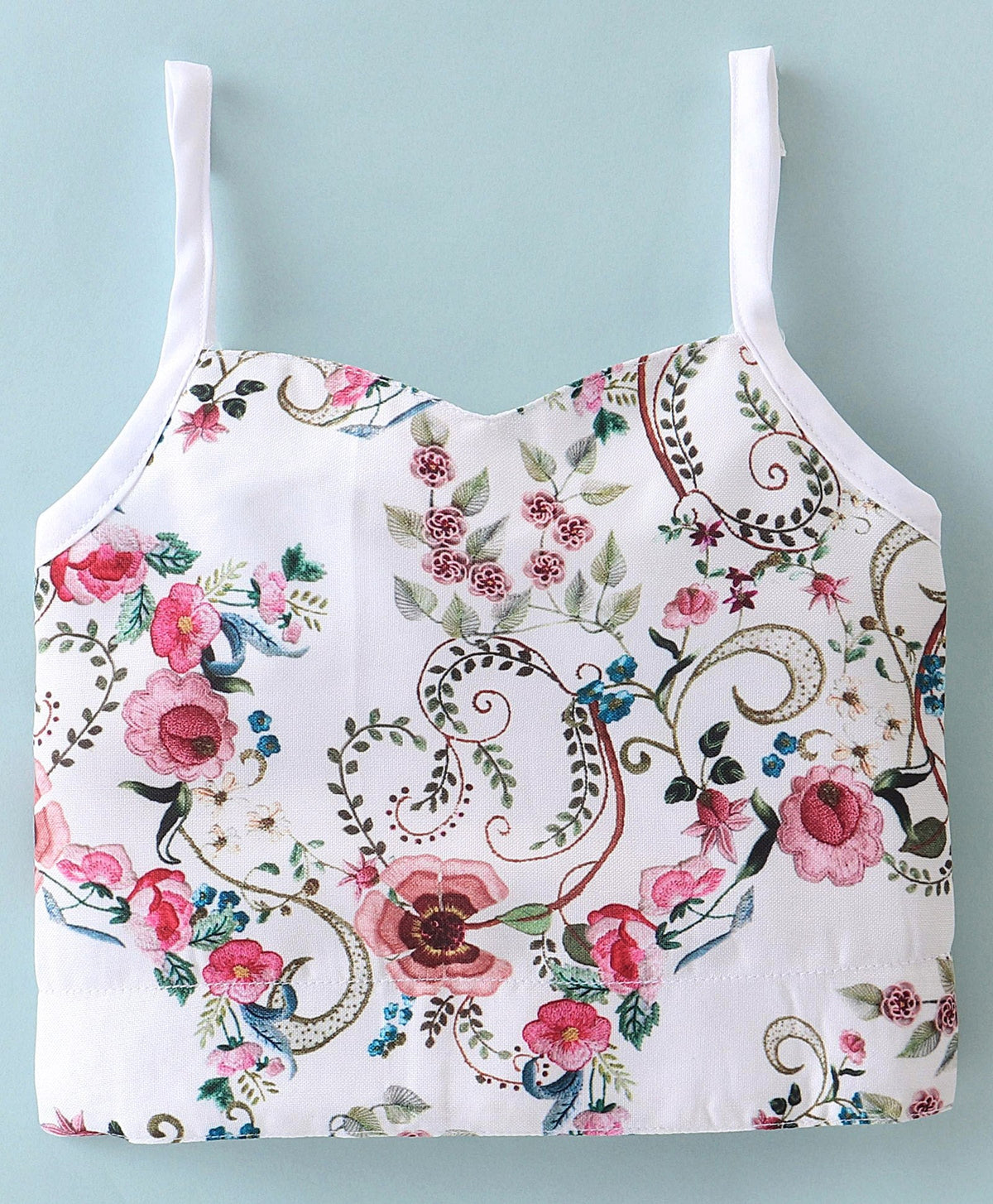 Enfance Sleeveless Top With Pant And Jacket-White