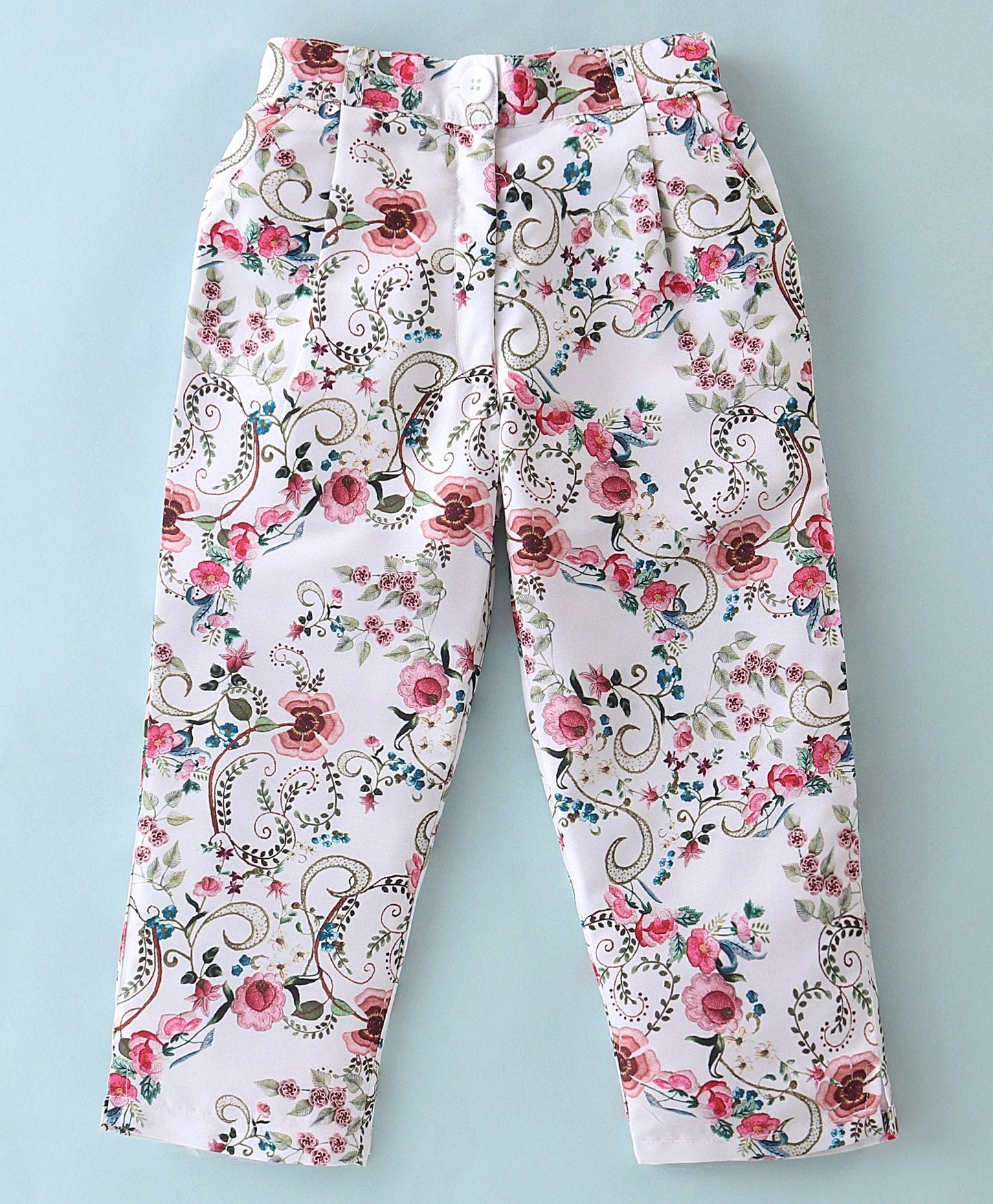 Enfance Sleeveless Top With Pant And Jacket-White