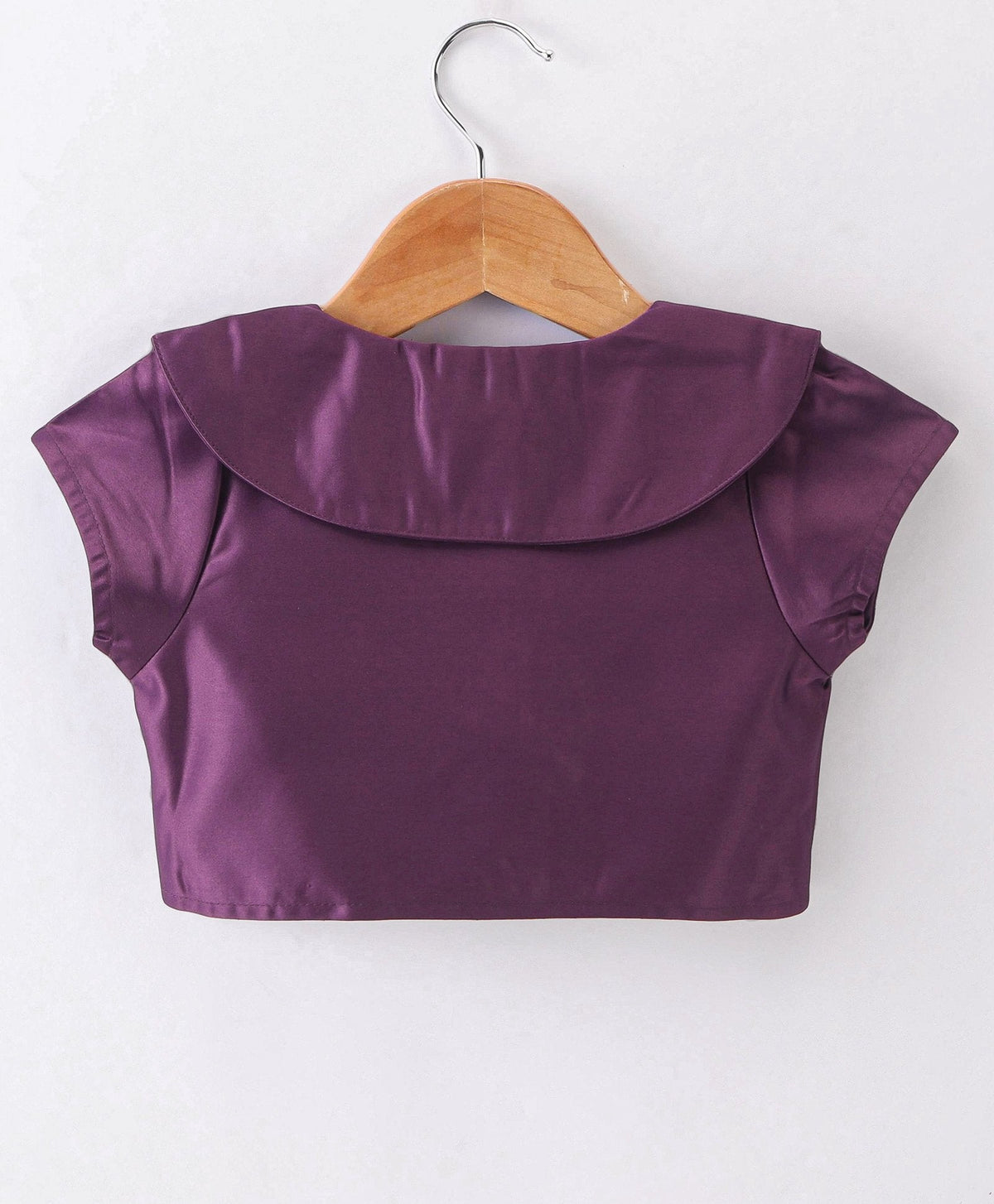 Enfance Core Floral Print Dress With Half Sleeves Jacket-Purple