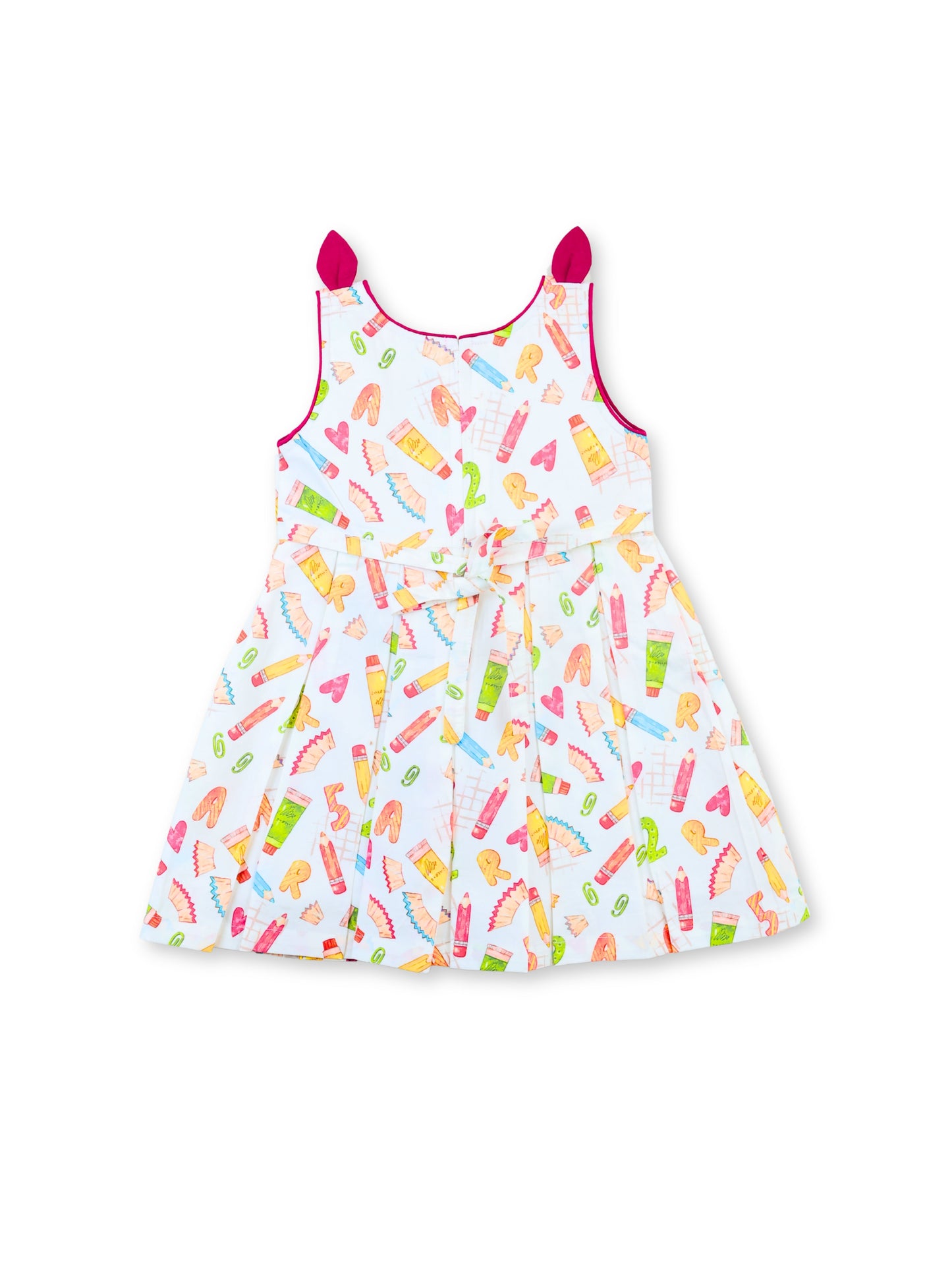 Enfance Sleveelees Pencil Printed Dress Casual Dress -Red