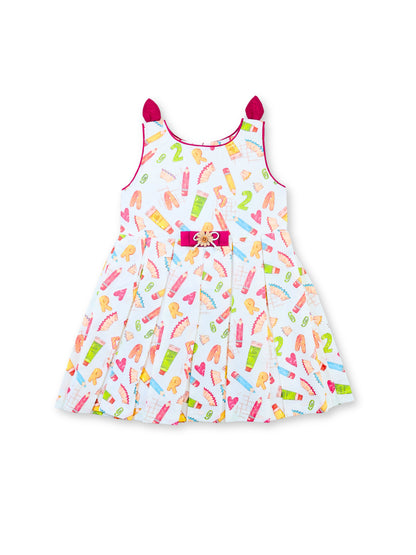 Enfance Sleveelees Pencil Printed Dress Casual Dress -Red
