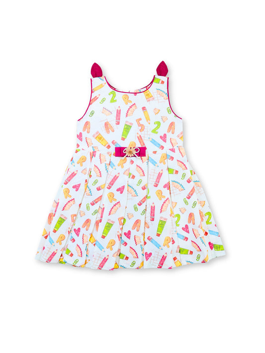 Enfance Sleveelees Pencil Printed Dress Casual Dress -Red