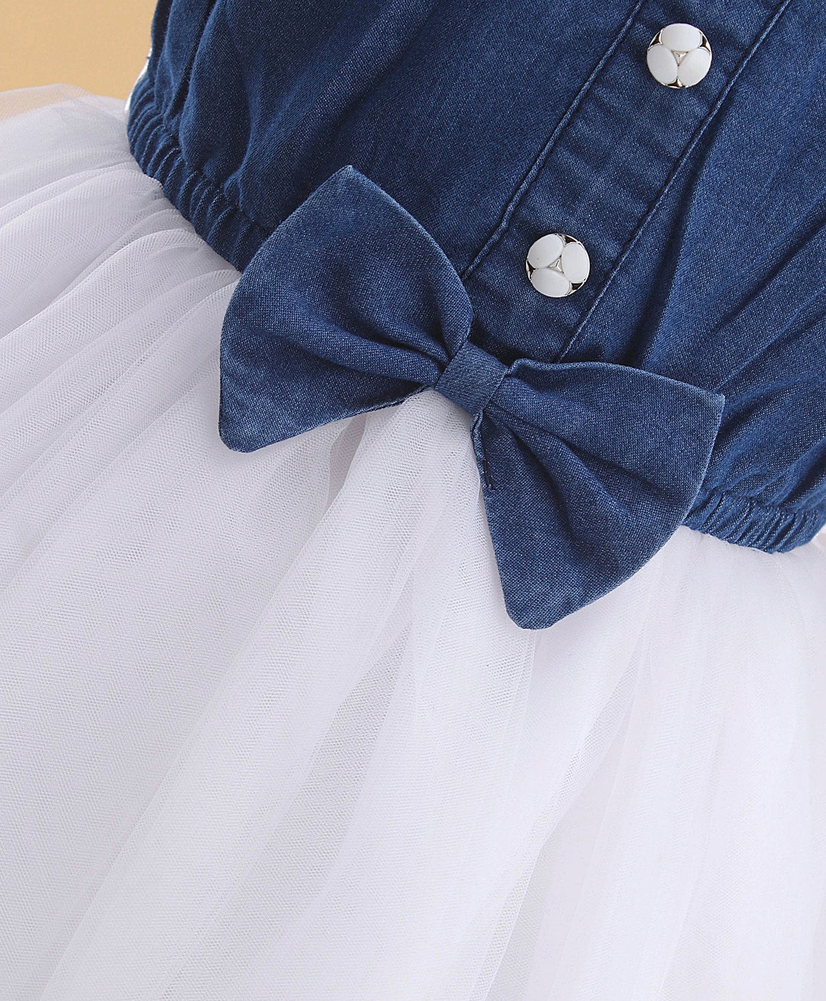 Enfance Cold Shoulder Flare Dress-Blue