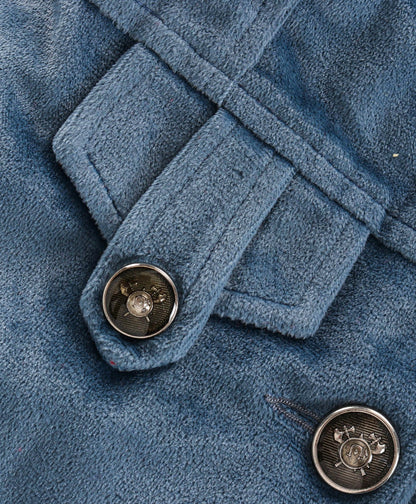 Enfance Full Sleeves Solid Winter Jacket -Blue