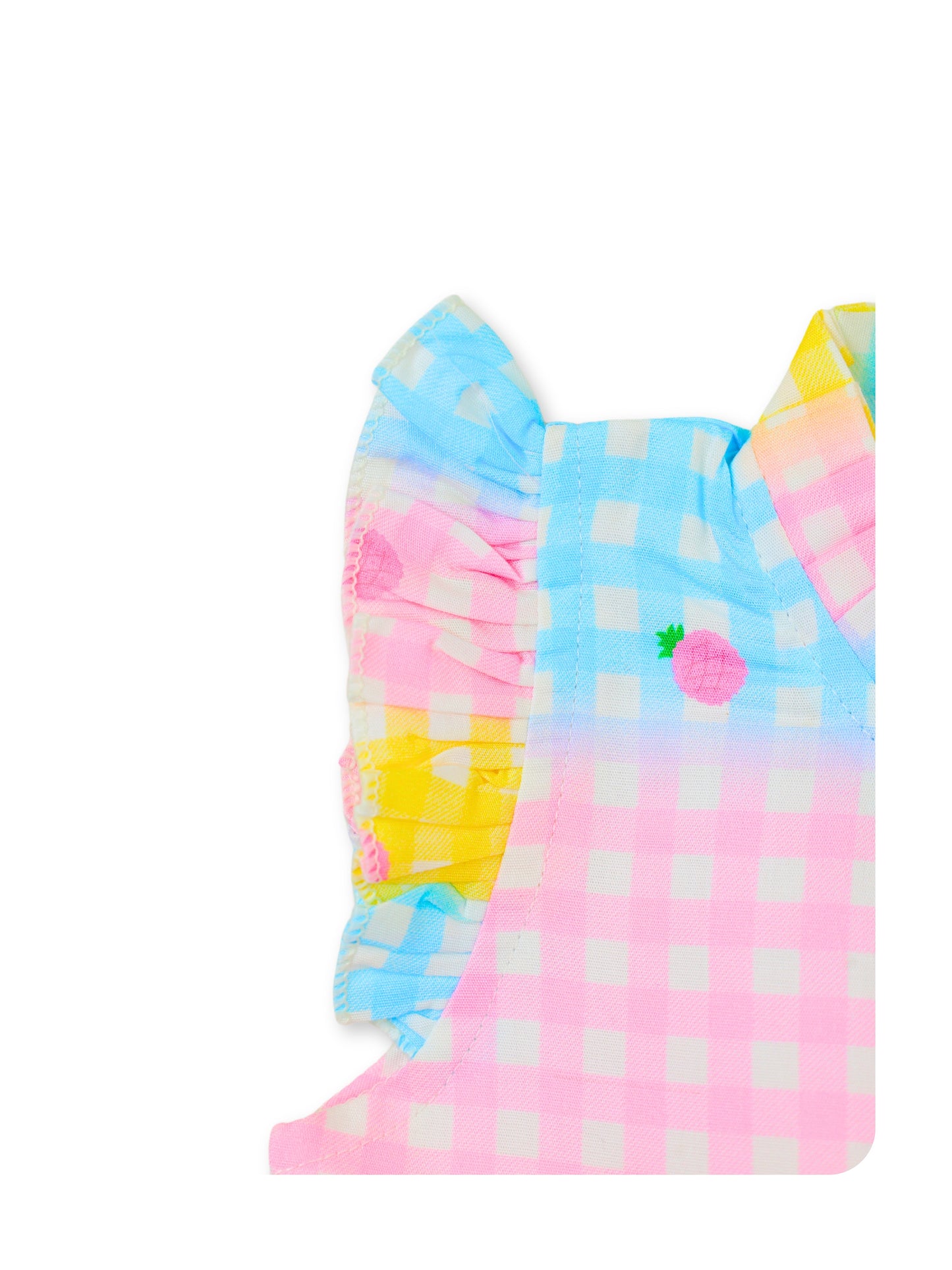 Enfance Short Sleeves Polka Dot Printed Dress - Pink