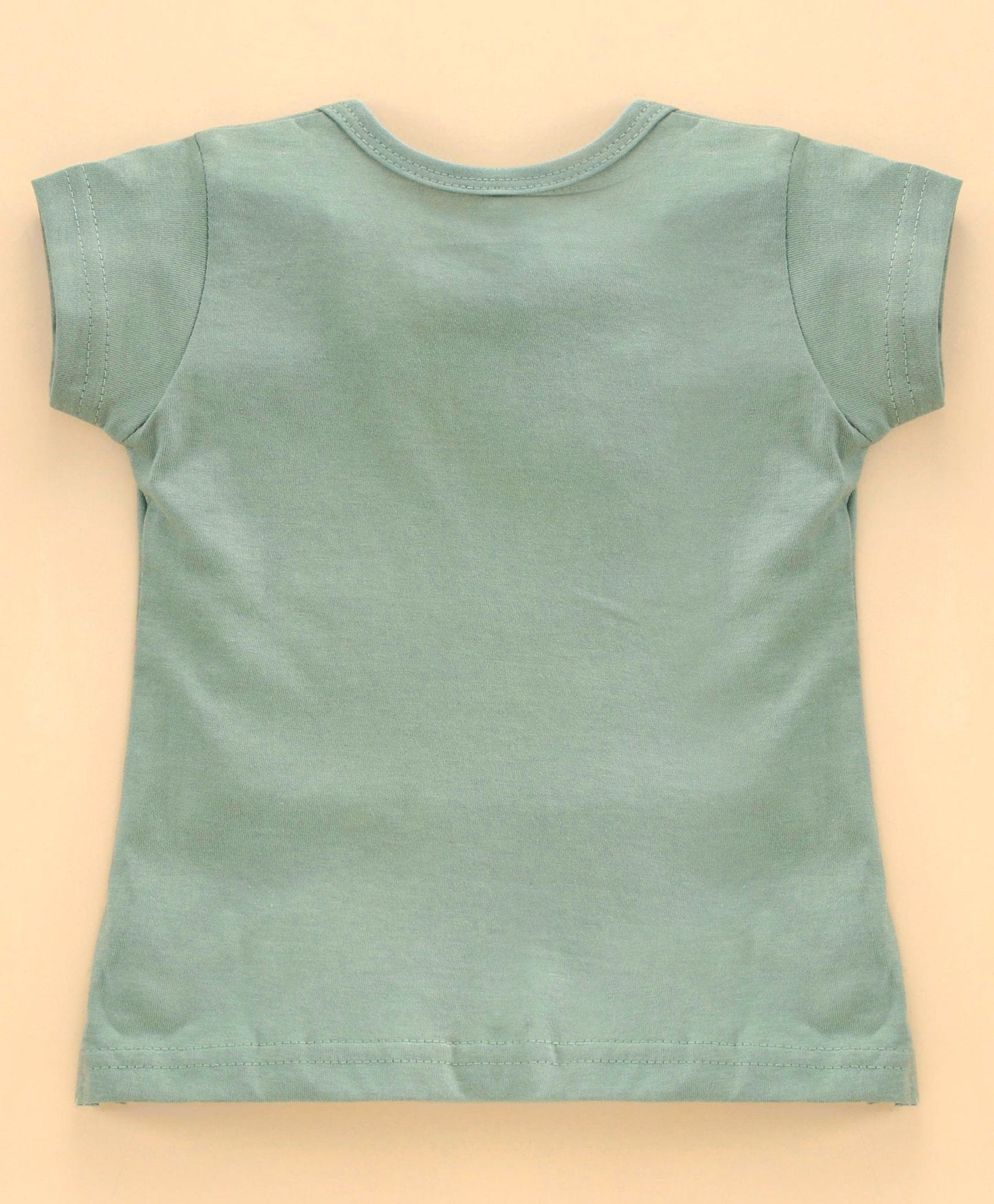 Enfance  Half sleeves Cutie Kitty Printed Girls Night Suit - Green