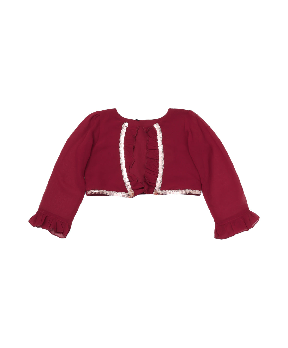 Enfance Cotton Woven Full Sleeves Kurti Palazzo And Dupatta With Ikat Print - Maroon