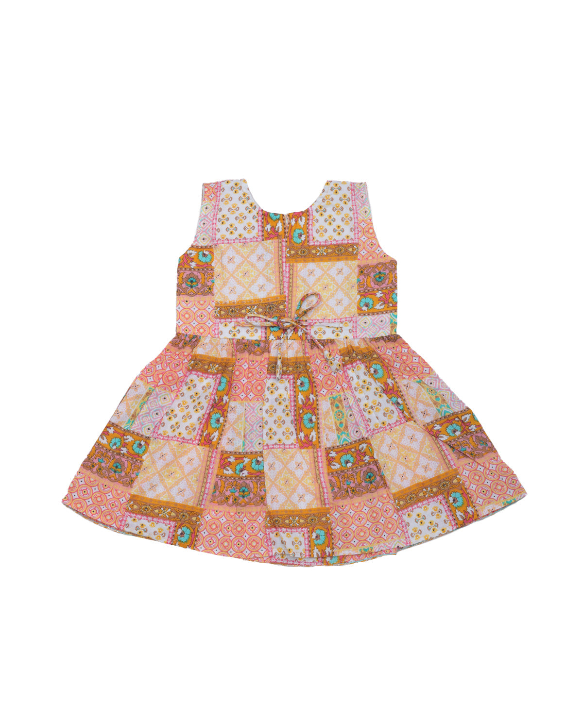 Enfance Three Fourth Sleeves Bandhej Printed Kurta And Sharara -S.Green