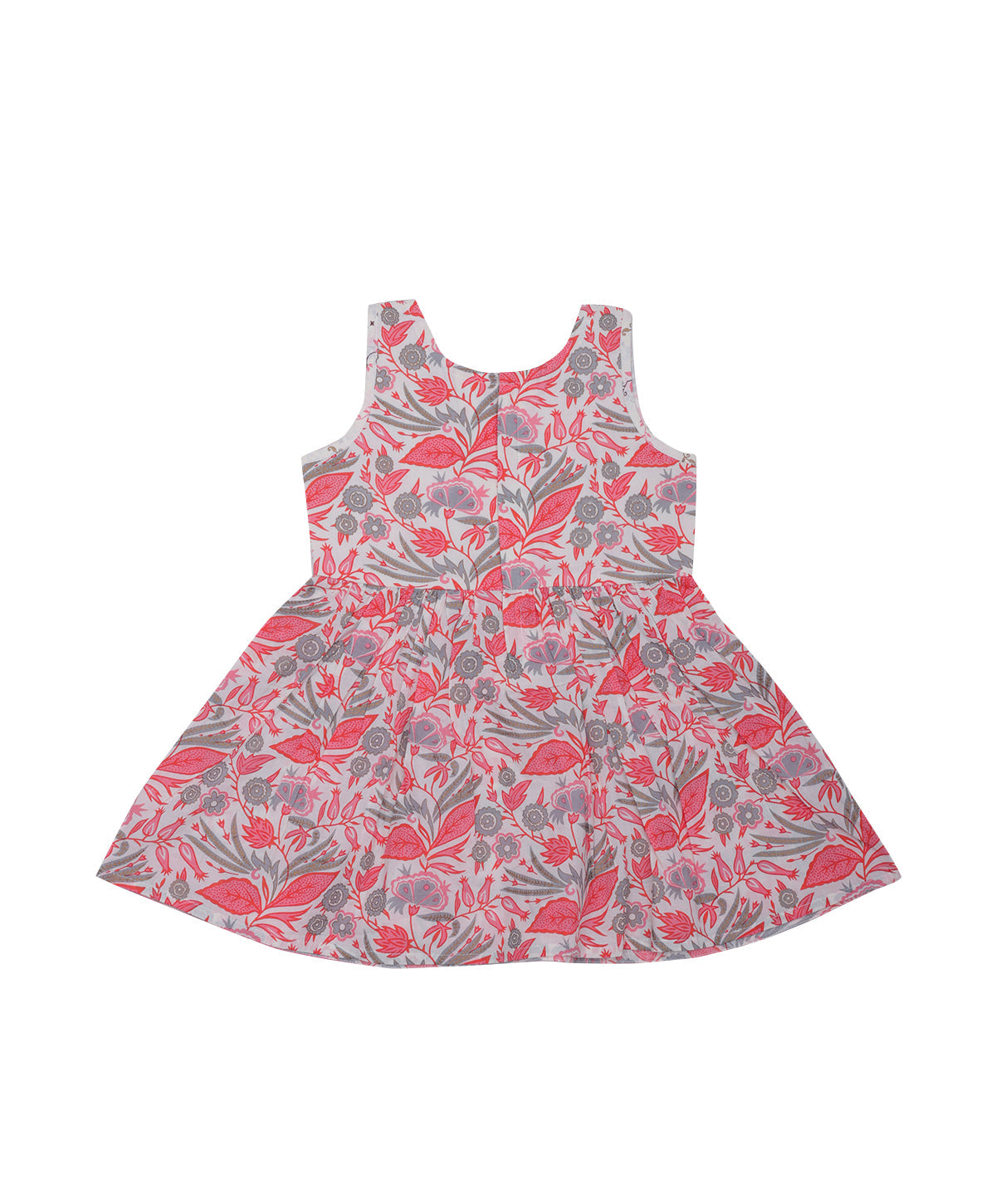 Enfance Three Fourth Sleeves Floral Printed & Gota Lace Embellished Coordinating Kurta & Pant Set - Peach