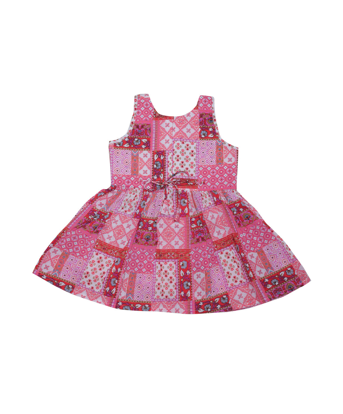 Enfance Three Fourth Sleeves Bandhej Printed Kurta And Sharara -Pink