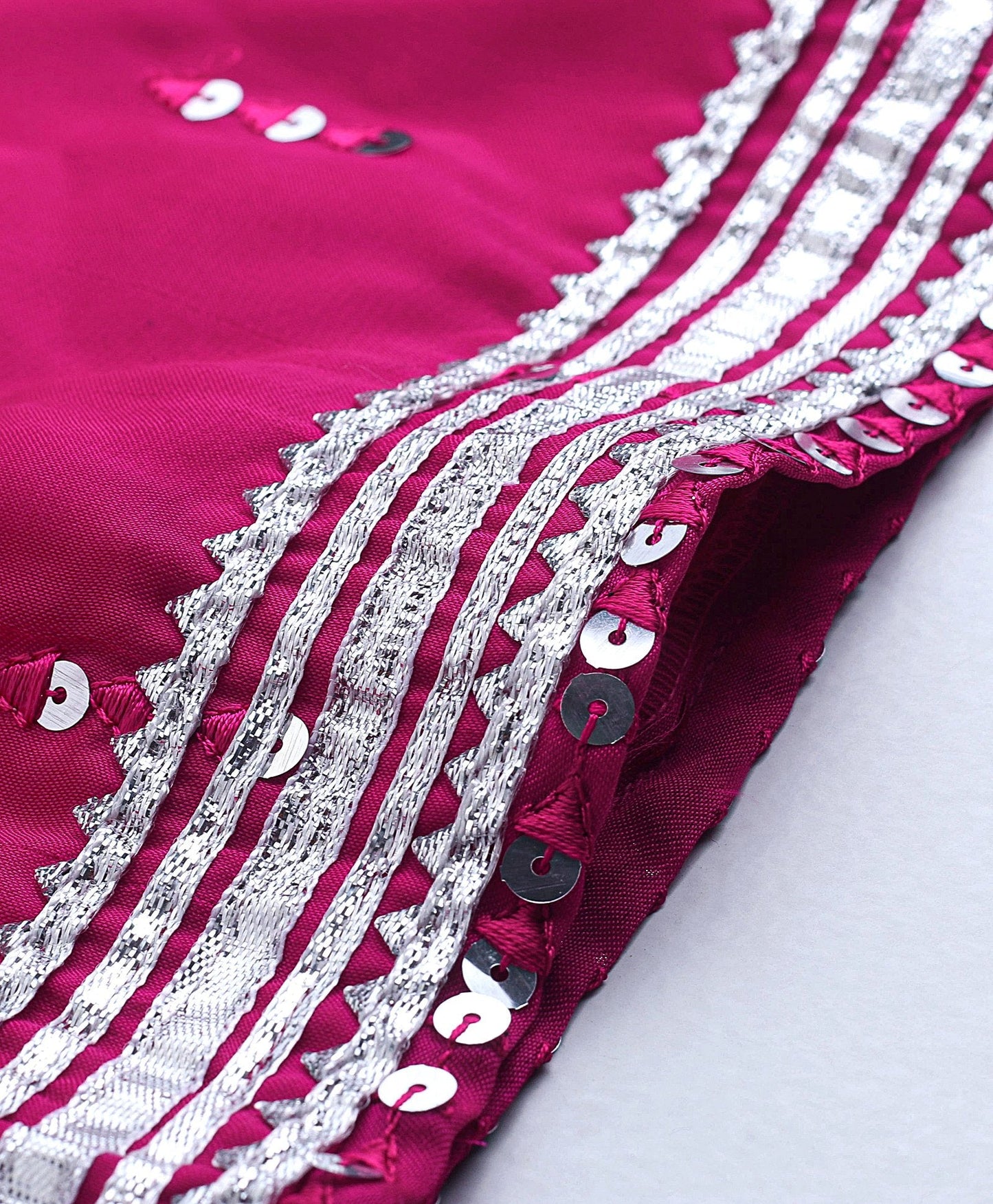 Enfance Sleveeless Gharara Dress With Duppatta-D.Pink