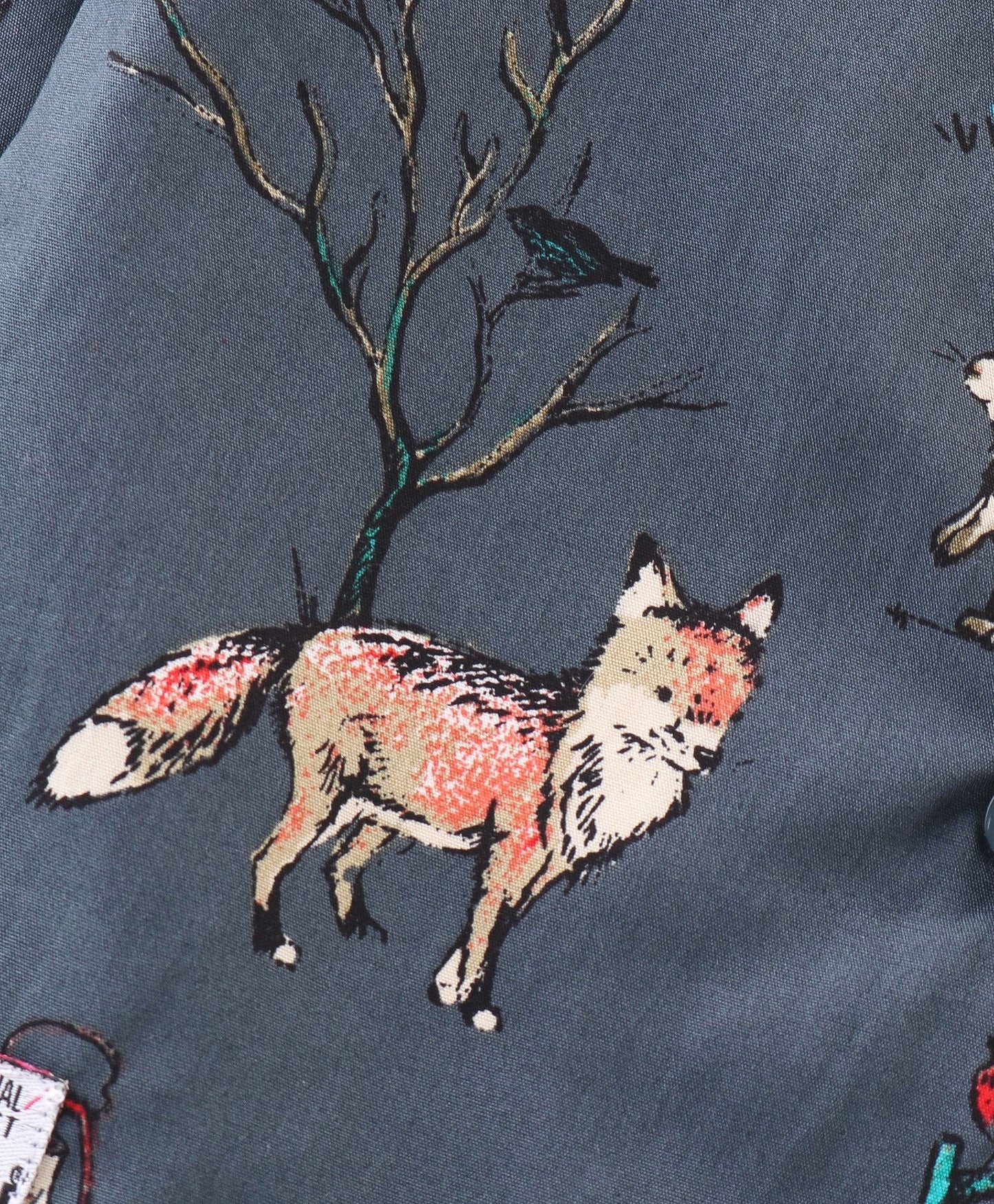 Enfance Core Full Sleeves All Over Raindeer Print Nightsuit-D.Grey