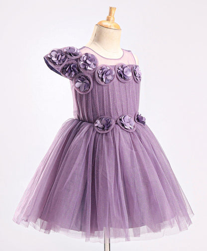 Enfance Sleeveless Flare Dress -Magenta
