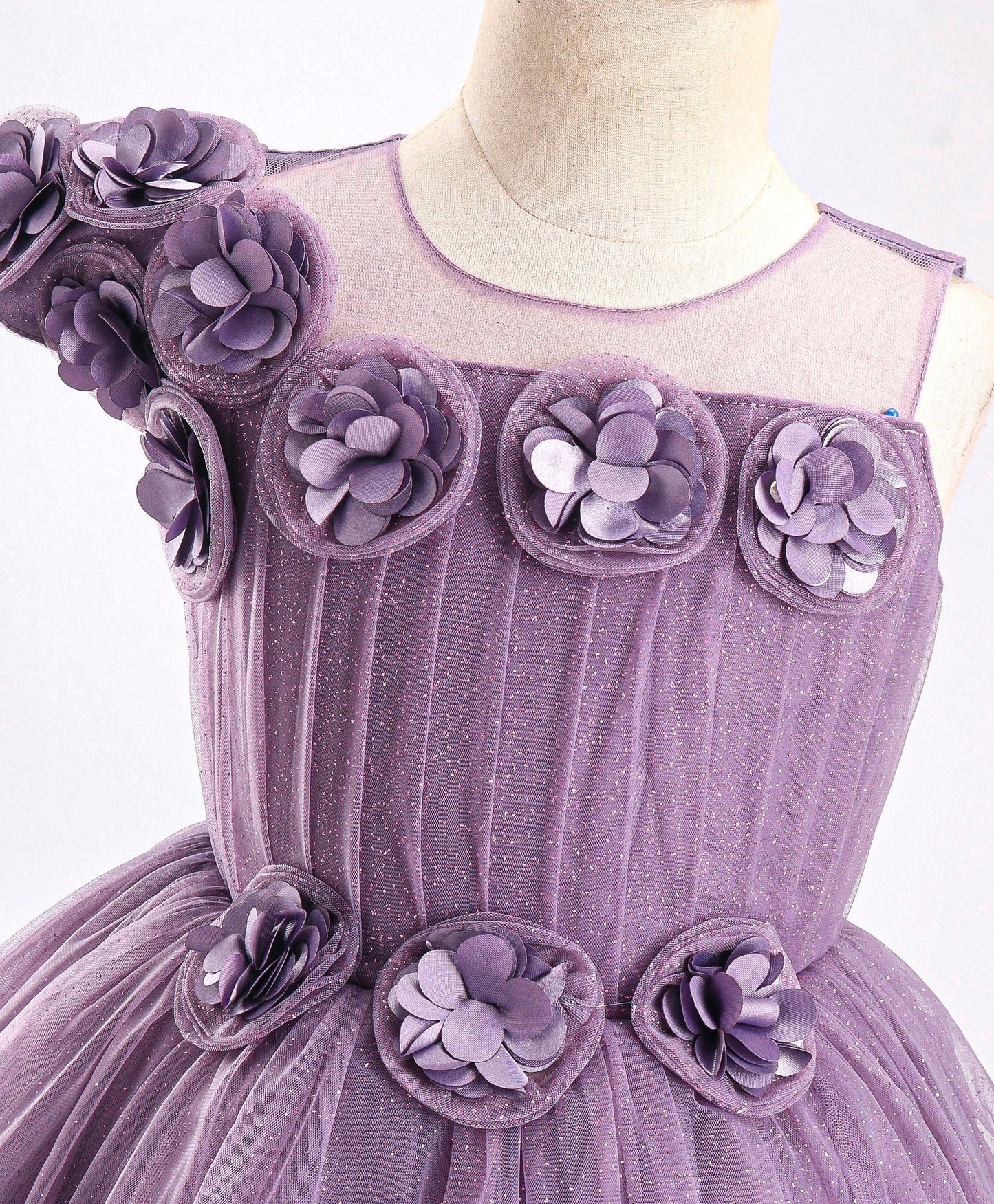 Enfance Sleeveless Flare Dress -Magenta