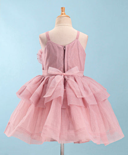 Enfance Sleeveless Flare Dress -Onion Pink