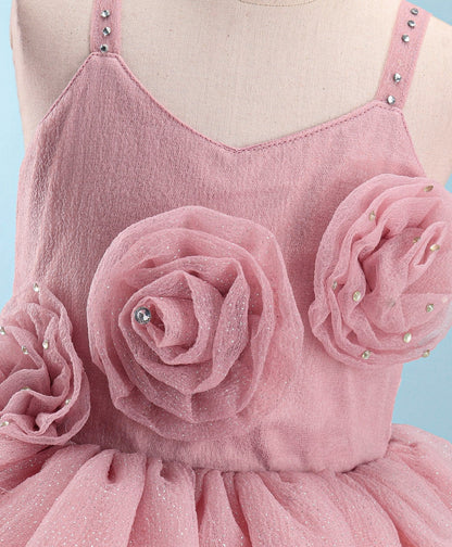 Enfance Sleeveless Flare Dress -Onion Pink