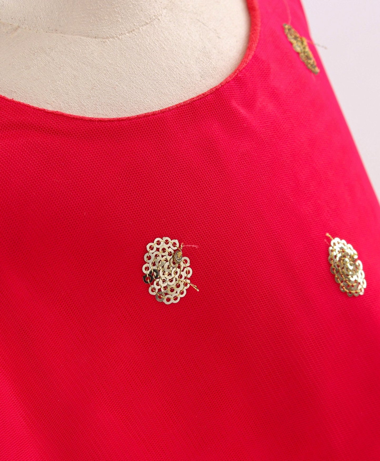 Enfance Sequins Flared Sleeveless Party Dress - Rani