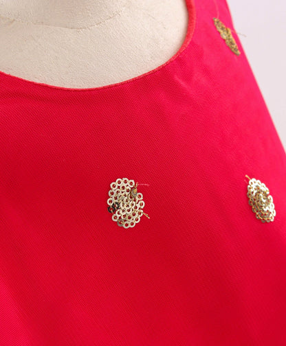 Enfance Sequins Flared Sleeveless Party Dress - Rani