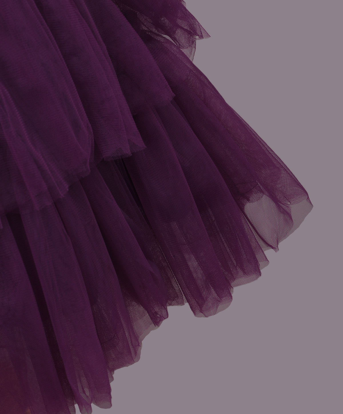 Enfance Three Fourth Sleeves Floral Detailed Party Dress - Wine