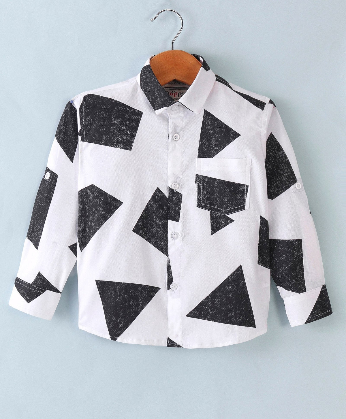 Dapper Dudes Full Sleeves Printed Shirt - Black