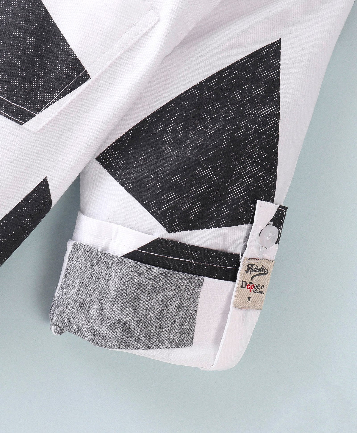 Dapper Dudes Full Sleeves Printed Shirt - Black