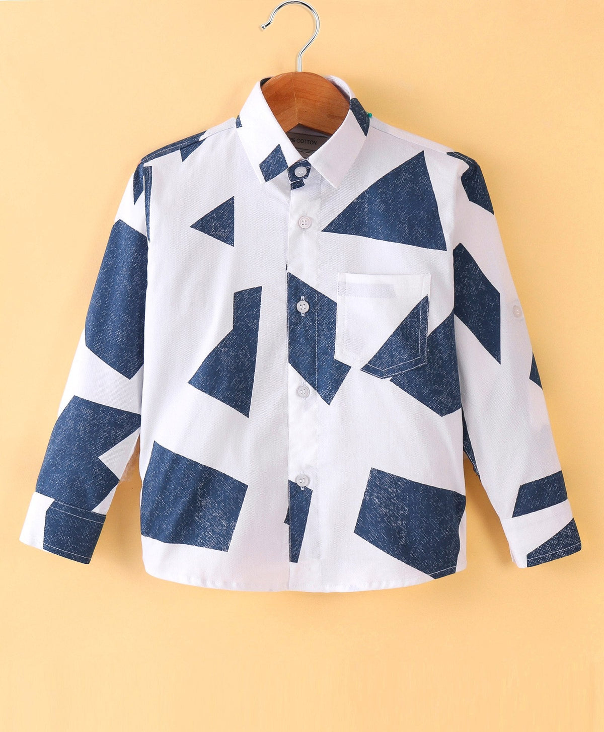 Dapper Dudes Full Sleeves Printed Shirt - Blue