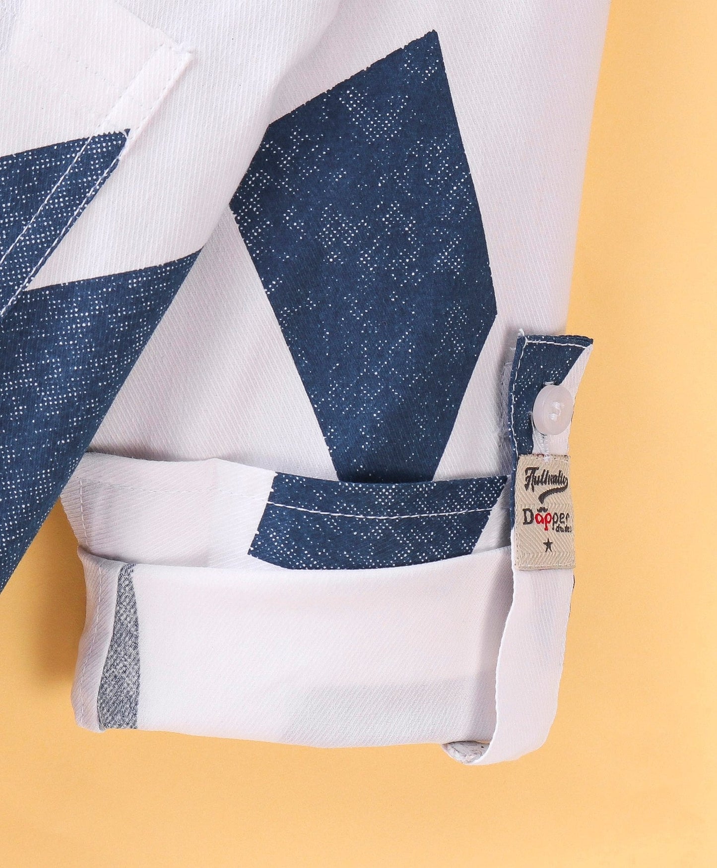 Dapper Dudes Full Sleeves Printed Shirt - Blue