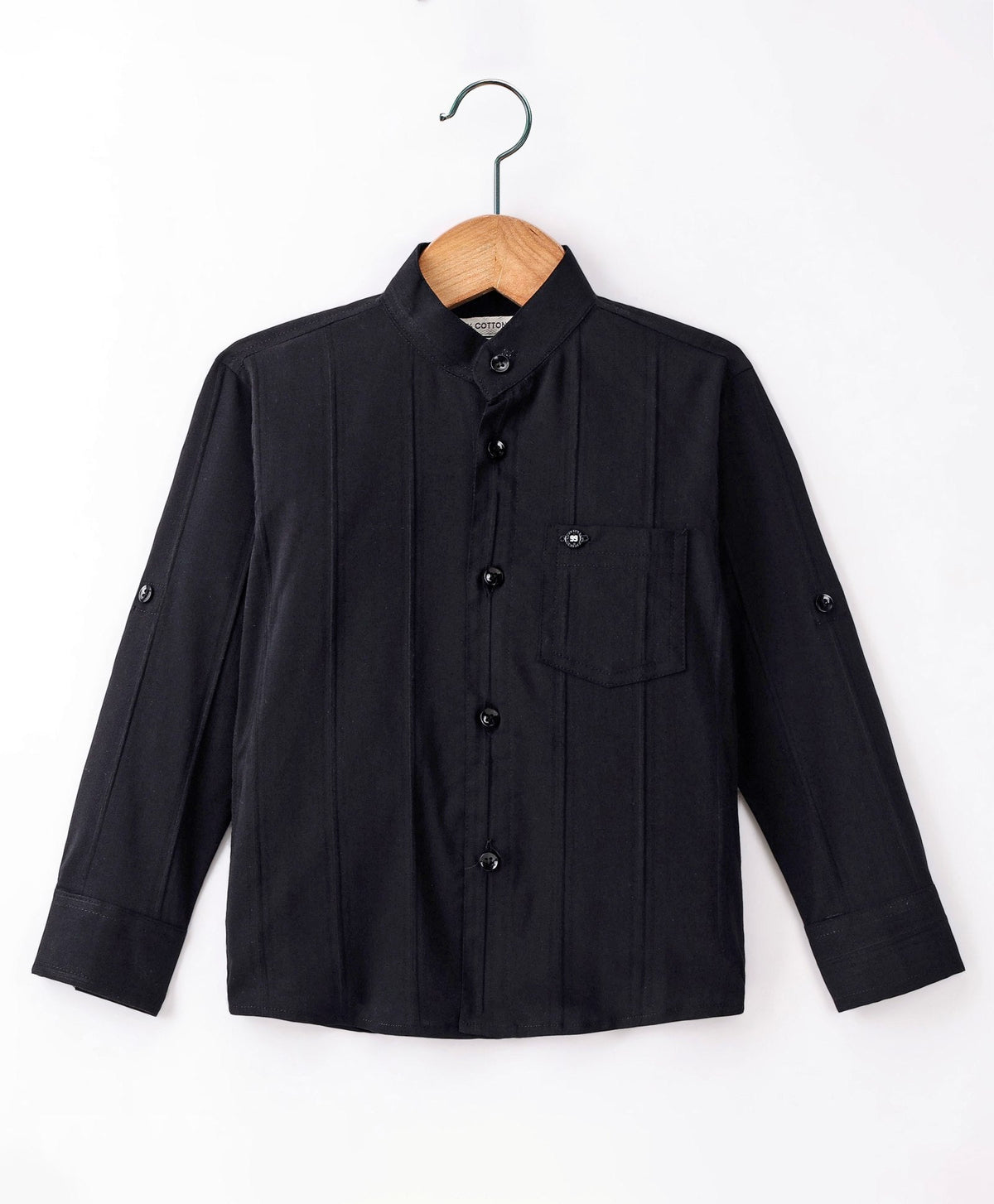 Dapper Dudes Full Sleeves Striped Shirt - Black