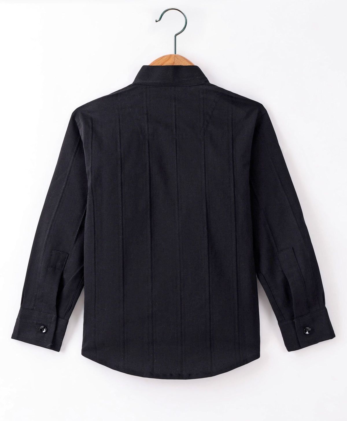 Dapper Dudes Full Sleeves Striped Shirt - Black