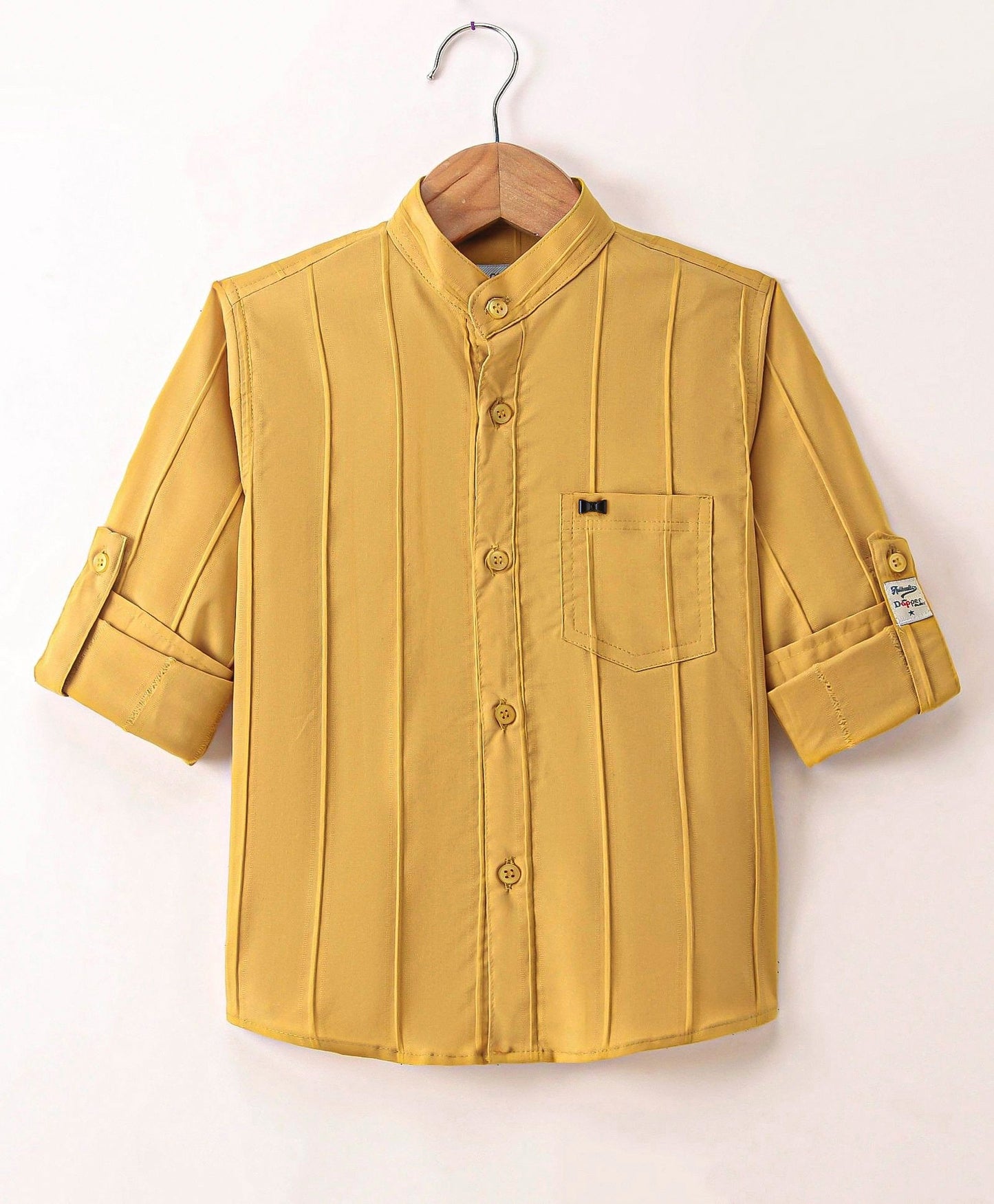 Dapper Dudes Full Sleeves Striped Shirt - Yellow