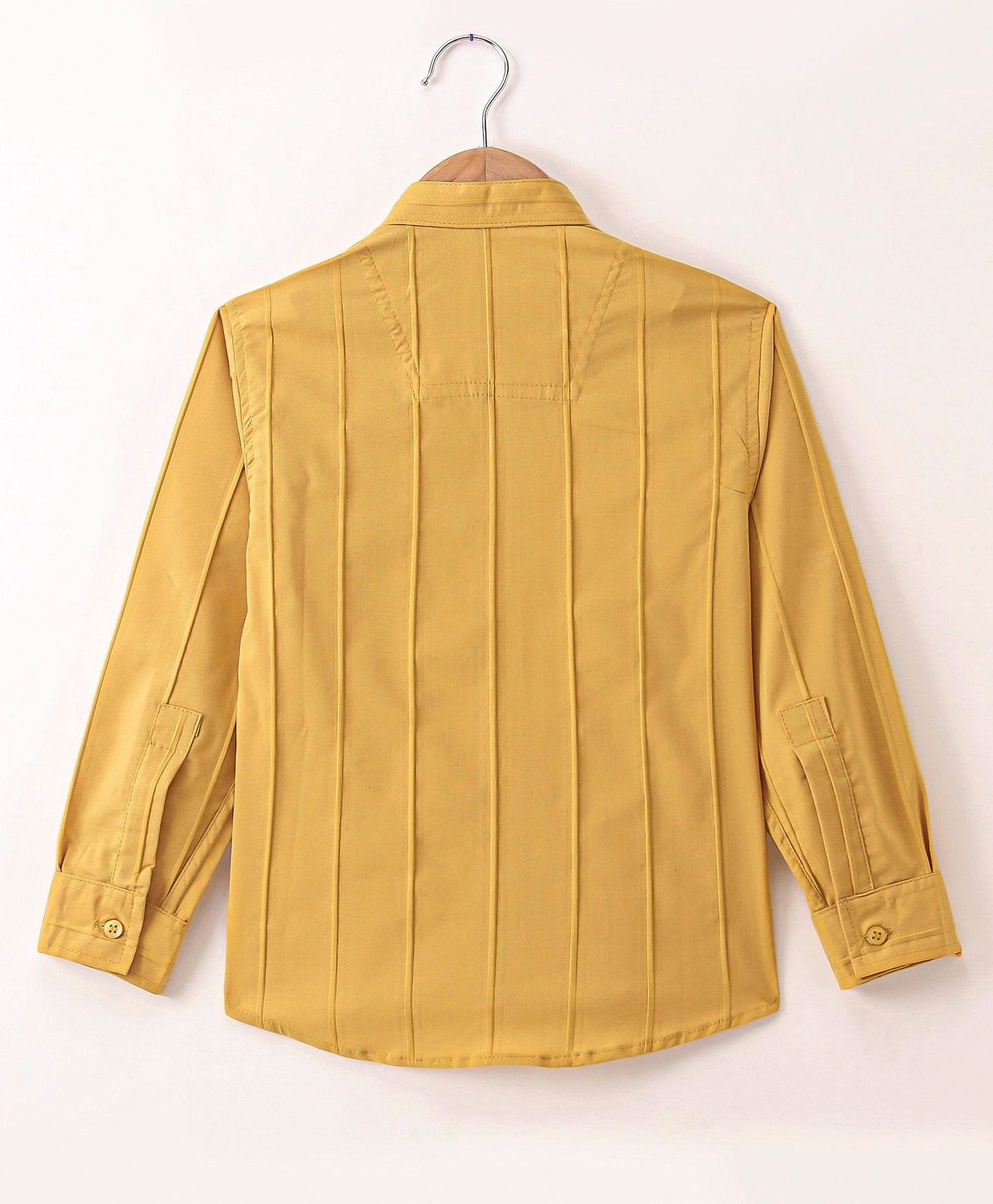 Dapper Dudes Full Sleeves Striped Shirt - Yellow