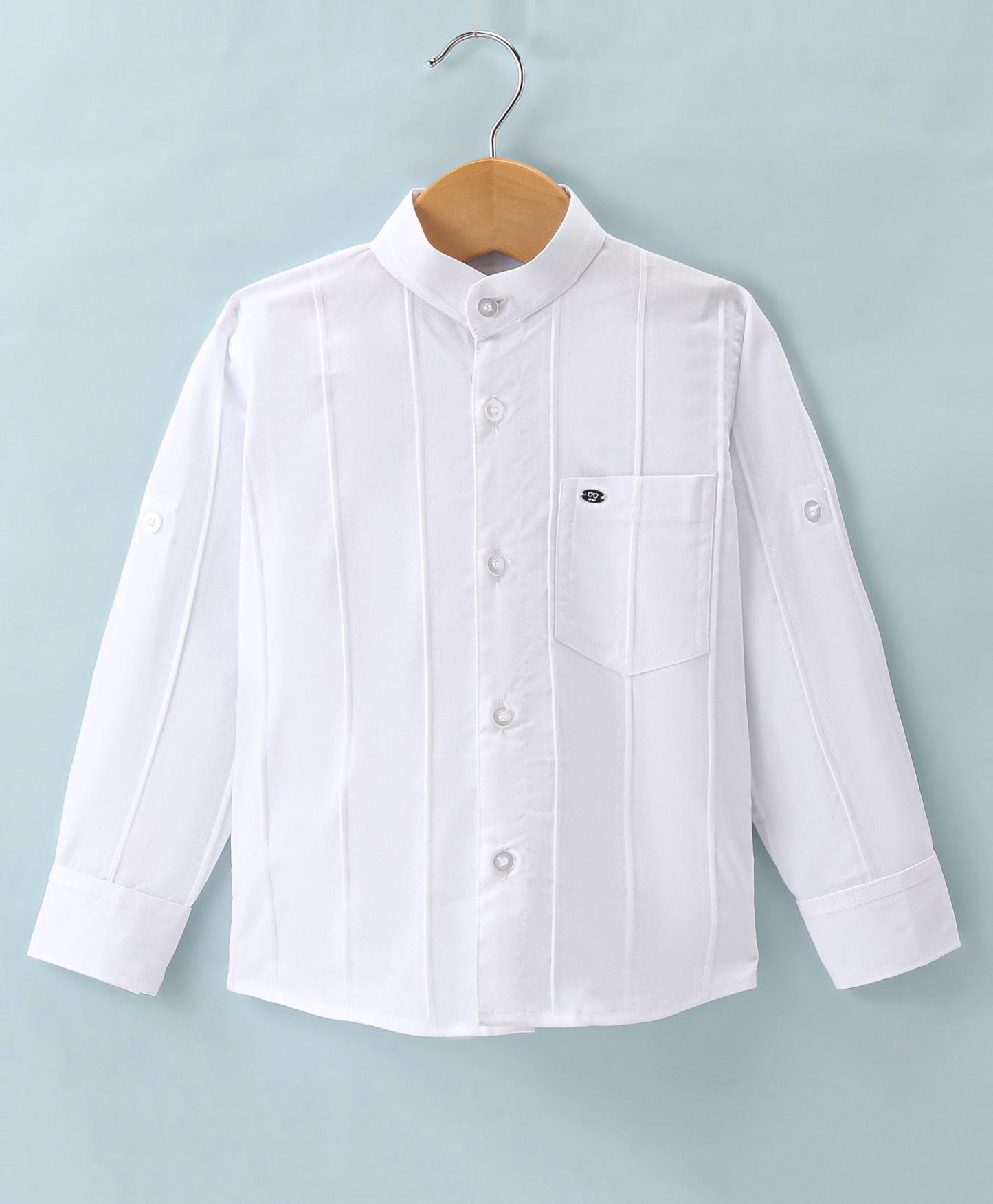 Dapper Dudes Full Sleeves Striped Shirt - White