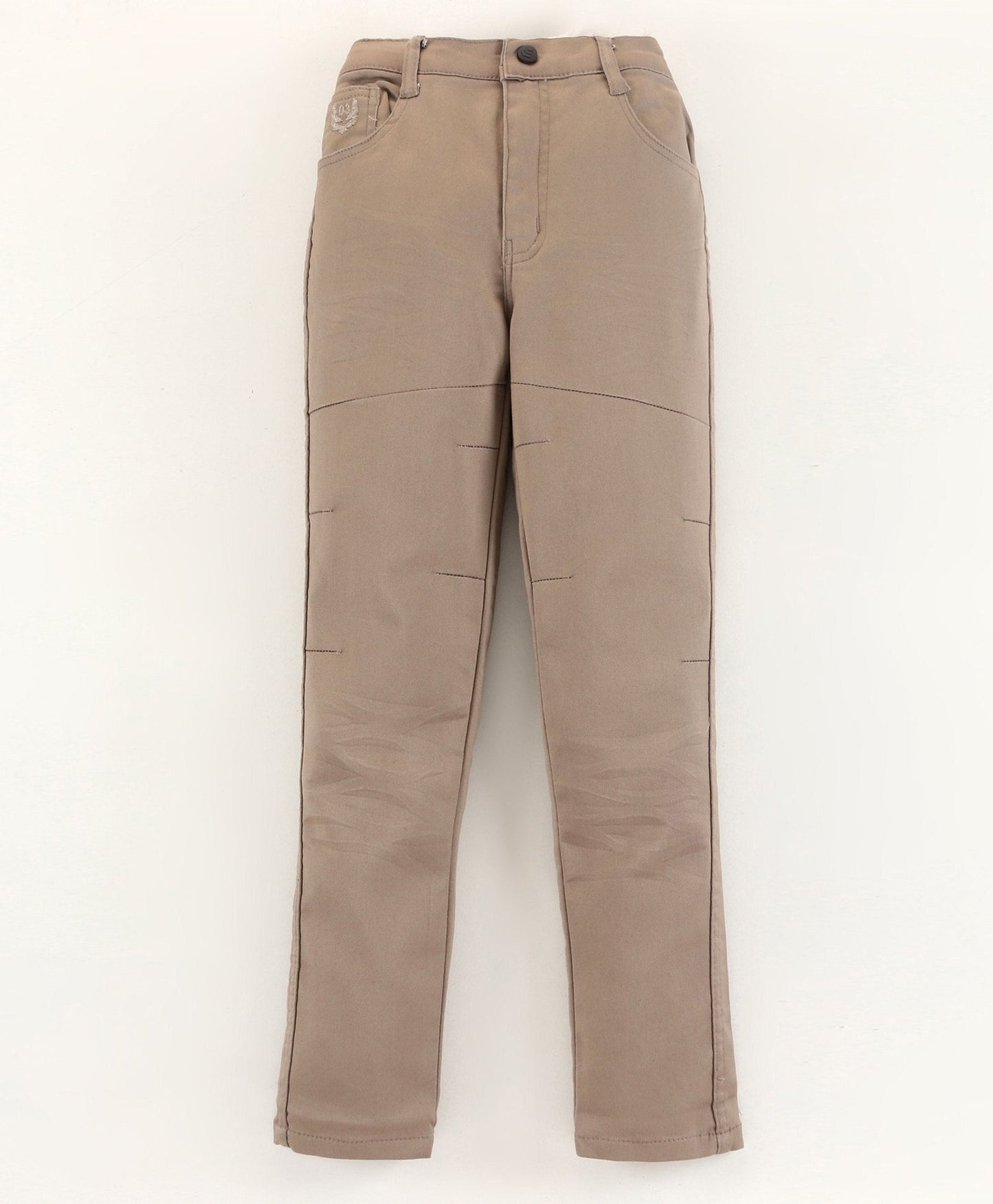 Dapper Dudes Full Length Solid Jeans  - Mouse