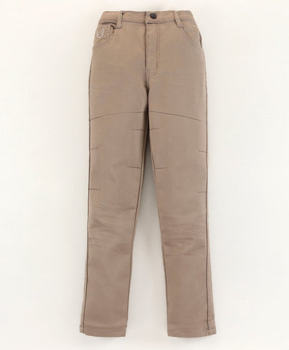 Dapper Dudes Full Length Solid Jeans  - Mouse