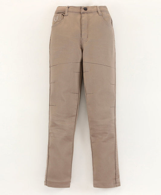 Dapper Dudes Full Length Solid Jeans  - Mouse