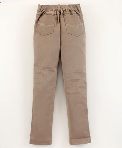 Dapper Dudes Full Length Solid Jeans  - Mouse