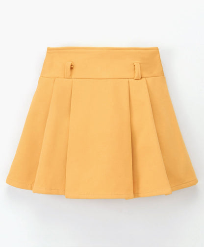 Enfance Kaftan Top With Skirt-Mustard