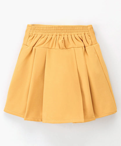 Enfance Kaftan Top With Skirt-Mustard